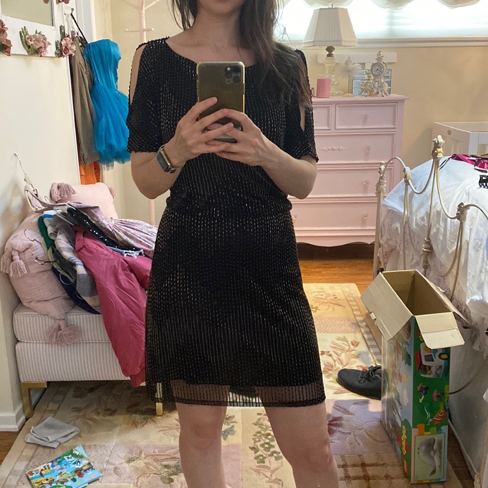 Alice + Olivia beaded cocktail dress